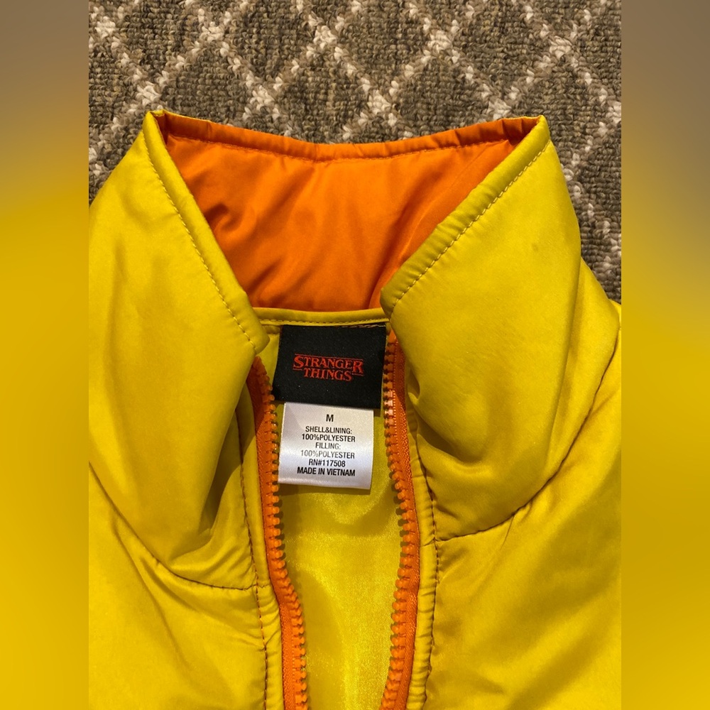 Kids Orange & Yellow Puffer Vest - Brand Unspecified - Picture 3 of 4